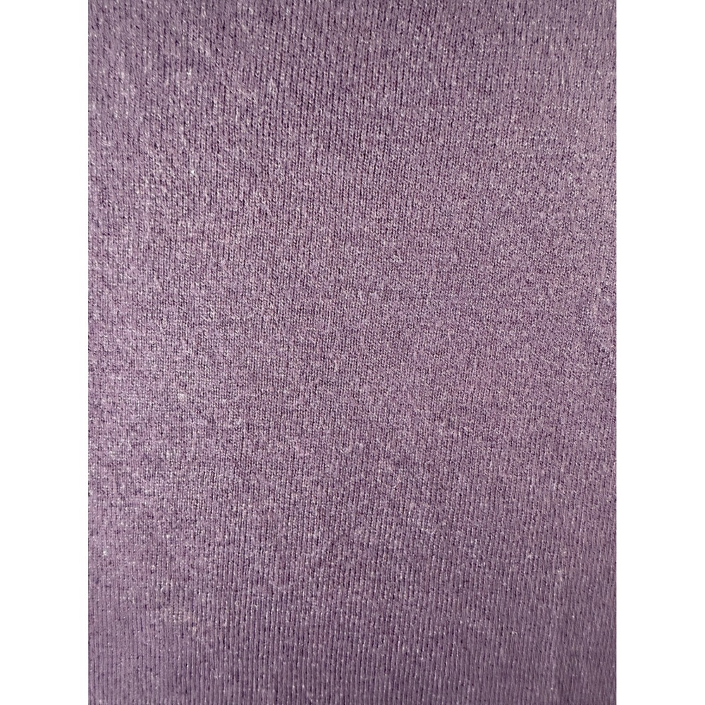 Ann Taylor Womens Plum Purple Floral Rhinestone Pullover Sweater Size Large